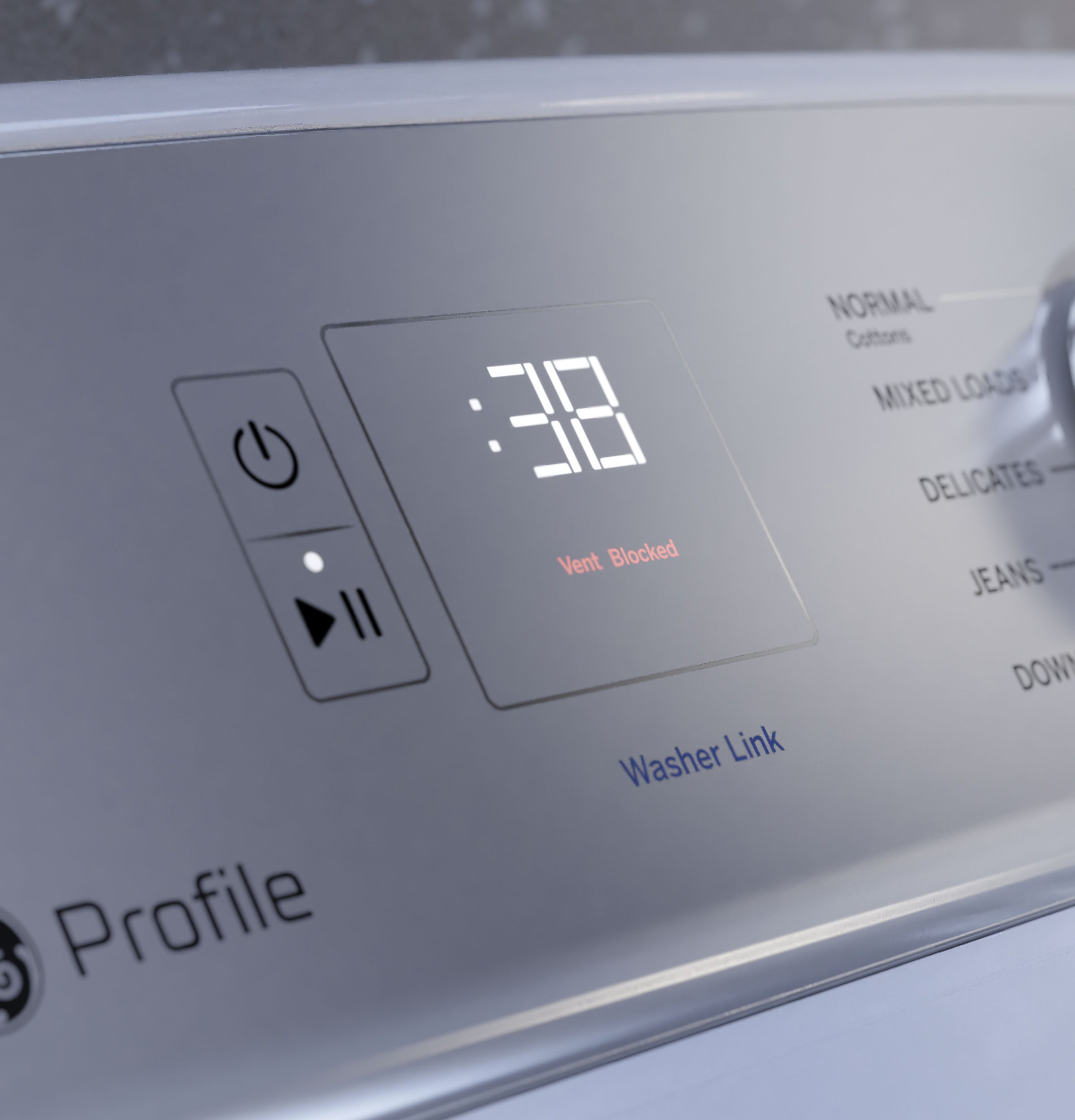 GE DIAMOND GRAY PROFILE 7.4CU ELECTRIC DRYER - Dark Gray - Dryers - Additional View 13