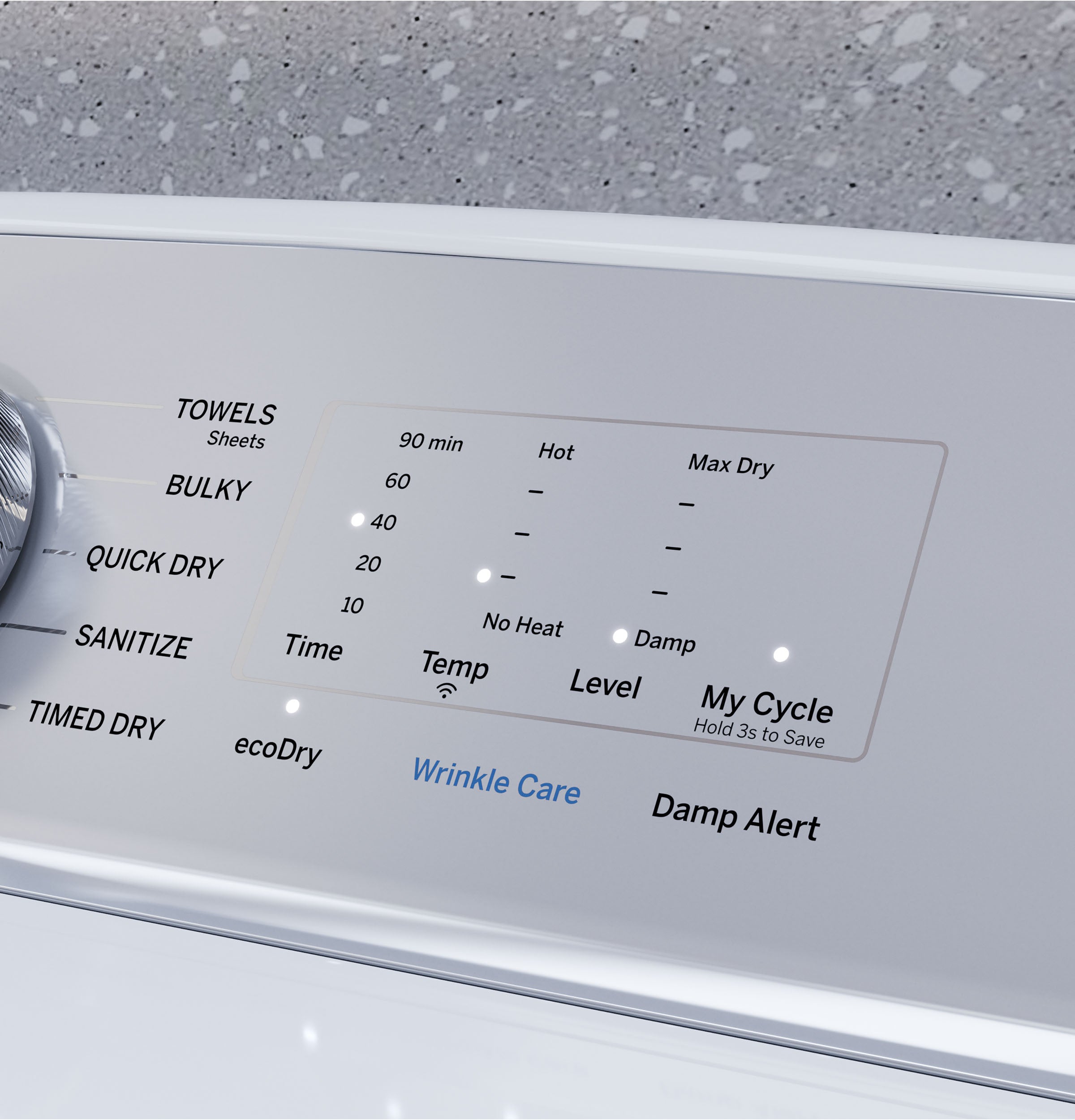 GE DIAMOND GRAY PROFILE 7.4CU ELECTRIC DRYER - Dark Gray - Dryers - Additional View 18