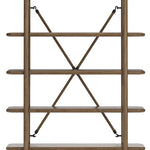Ashley Furniture - ROANHOWE HOME OFFICE BOOKCASE - Dark Brown Wood - Bookcases - Additional View 3