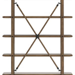 Ashley Furniture - ROANHOWE HOME OFFICE BOOKCASE - Dark Brown Wood - Bookcases - Additional View 4