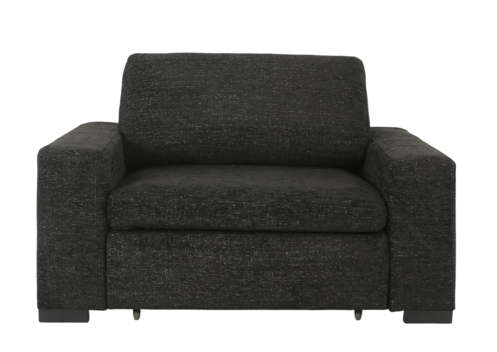 LACHLAN EBONY POWER RECLINER WITH SLIDING CHAISE
