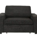 LACHLAN EBONY POWER RECLINER WITH SLIDING CHAISE