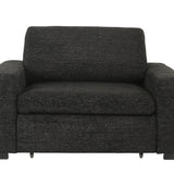 LACHLAN EBONY POWER RECLINER WITH SLIDING CHAISE