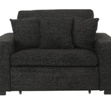 LACHLAN EBONY POWER RECLINER WITH SLIDING CHAISE - Additional View 1
