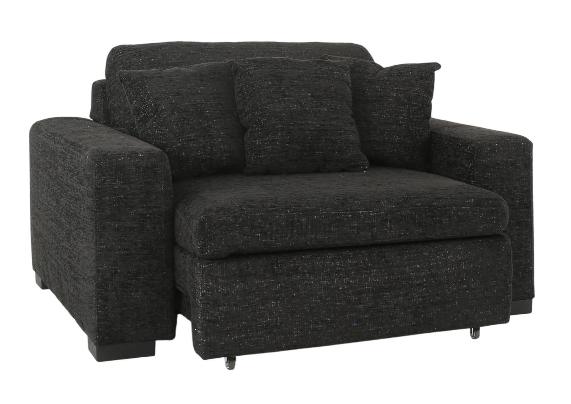 LACHLAN EBONY POWER RECLINER WITH SLIDING CHAISE - Additional View 3