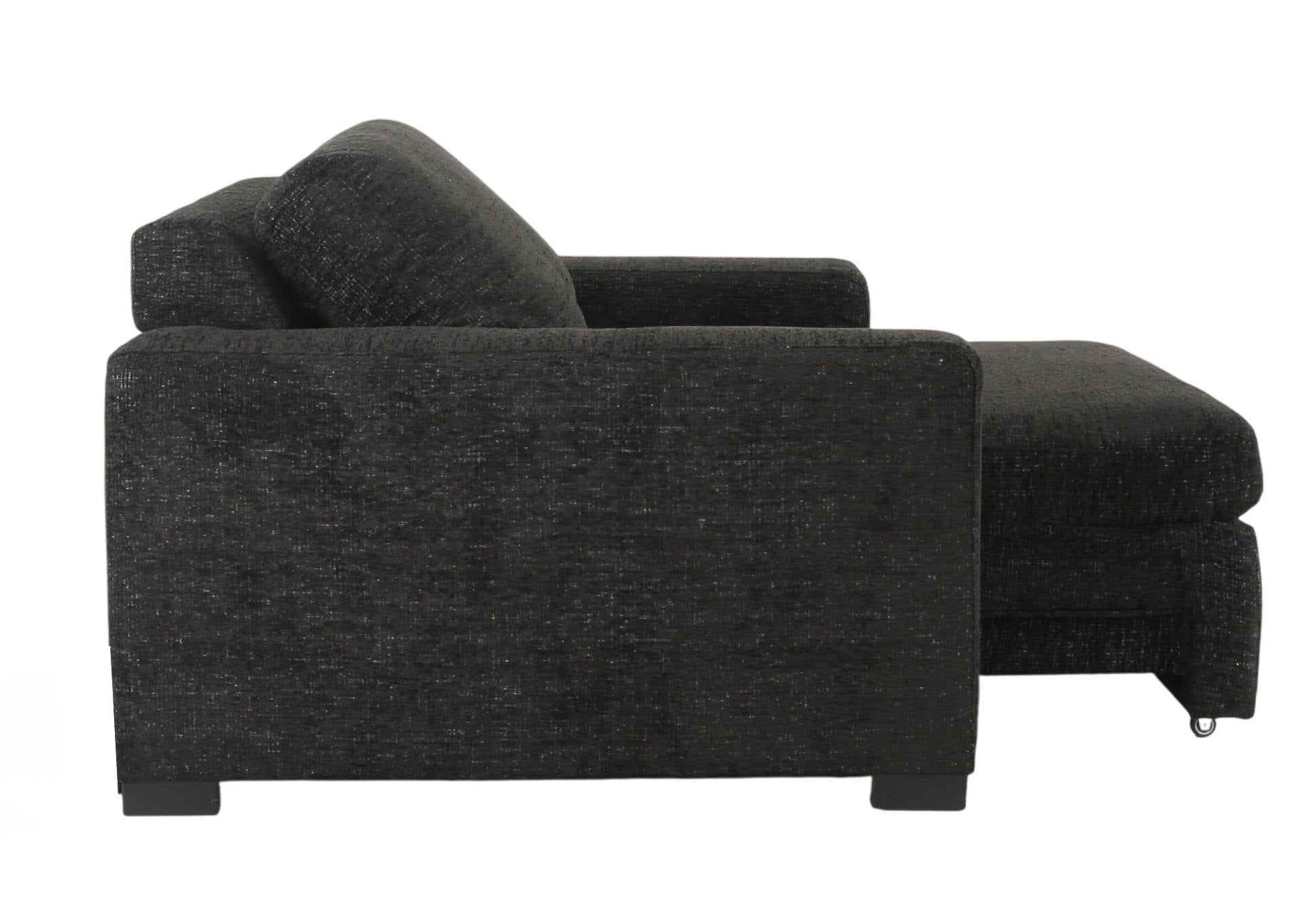 LACHLAN EBONY POWER RECLINER WITH SLIDING CHAISE - Additional View 4