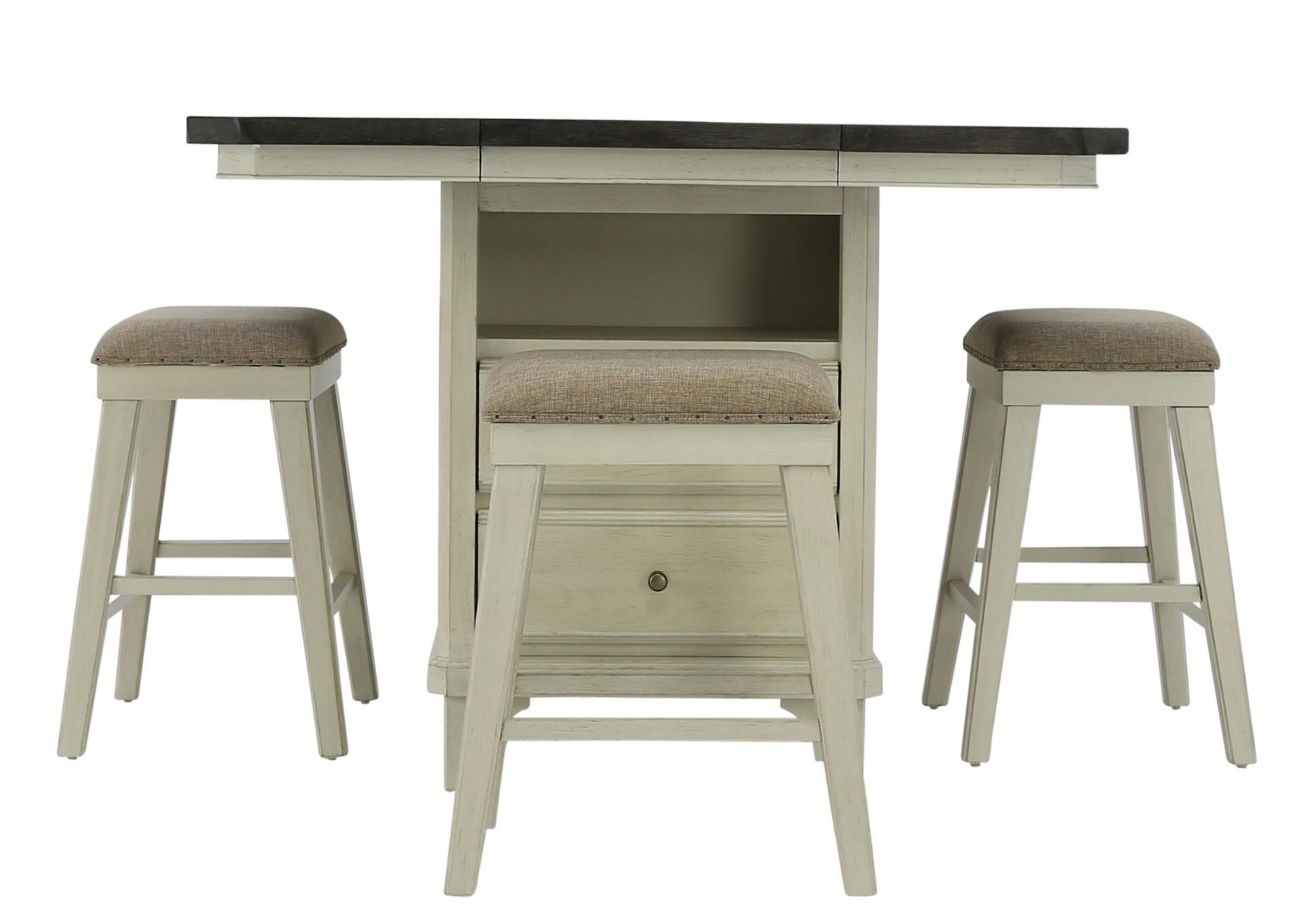 MYSTIC CAY 5PC BACKLESS STOOL DINETTE
