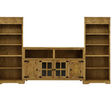 Lawman 60" 3 Piece Wall Unit - Medium Wax
