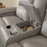 Ashley Furniture - TRENDSETTER PWR RECL LOVESEAT W/AUDIO - Gray Leather Match - Loveseats - Additional View 13
