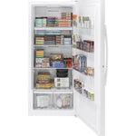 GE WHITE 21.3CU FROST FREE UPRIGHT FREEZER - Freezers - Additional View 1