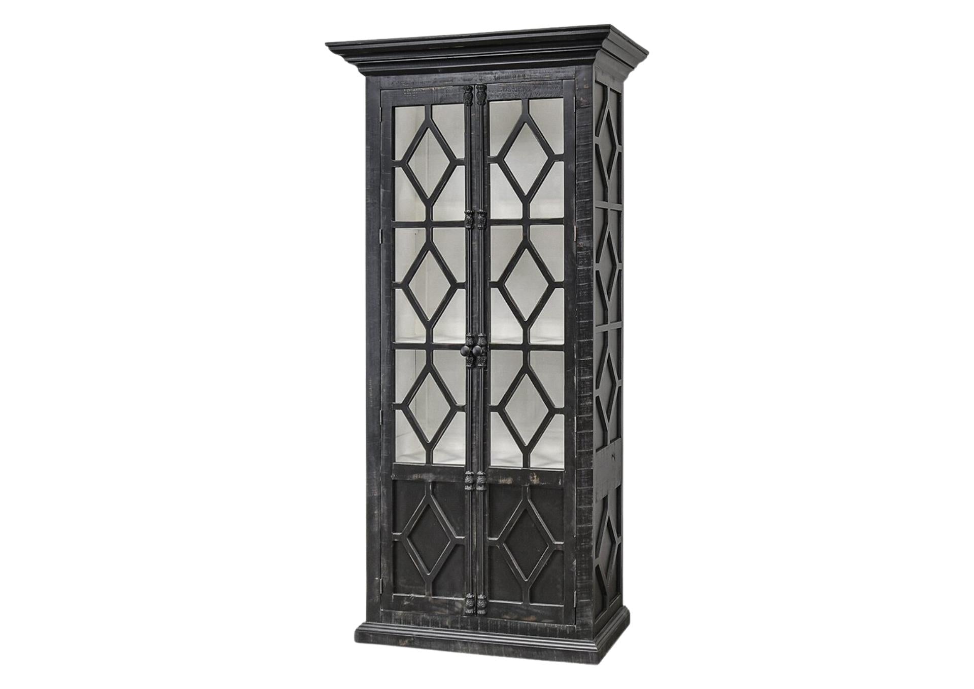 Zayden Cabinet - Black/White - Additional View 1