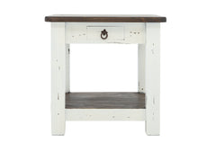 Lawman End Table - White