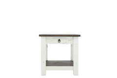 Lawman End Table - White