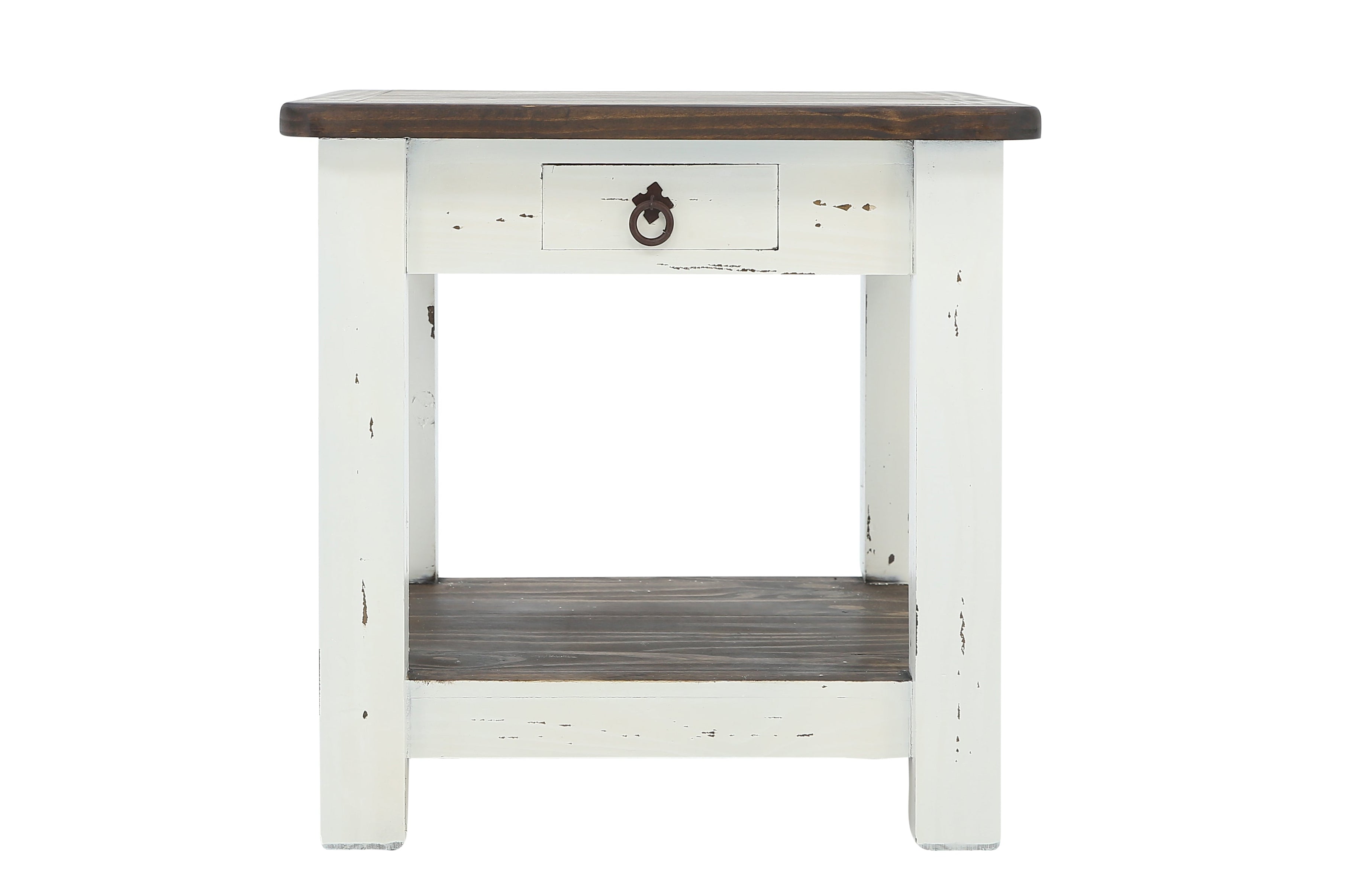 Lawman End Table - White