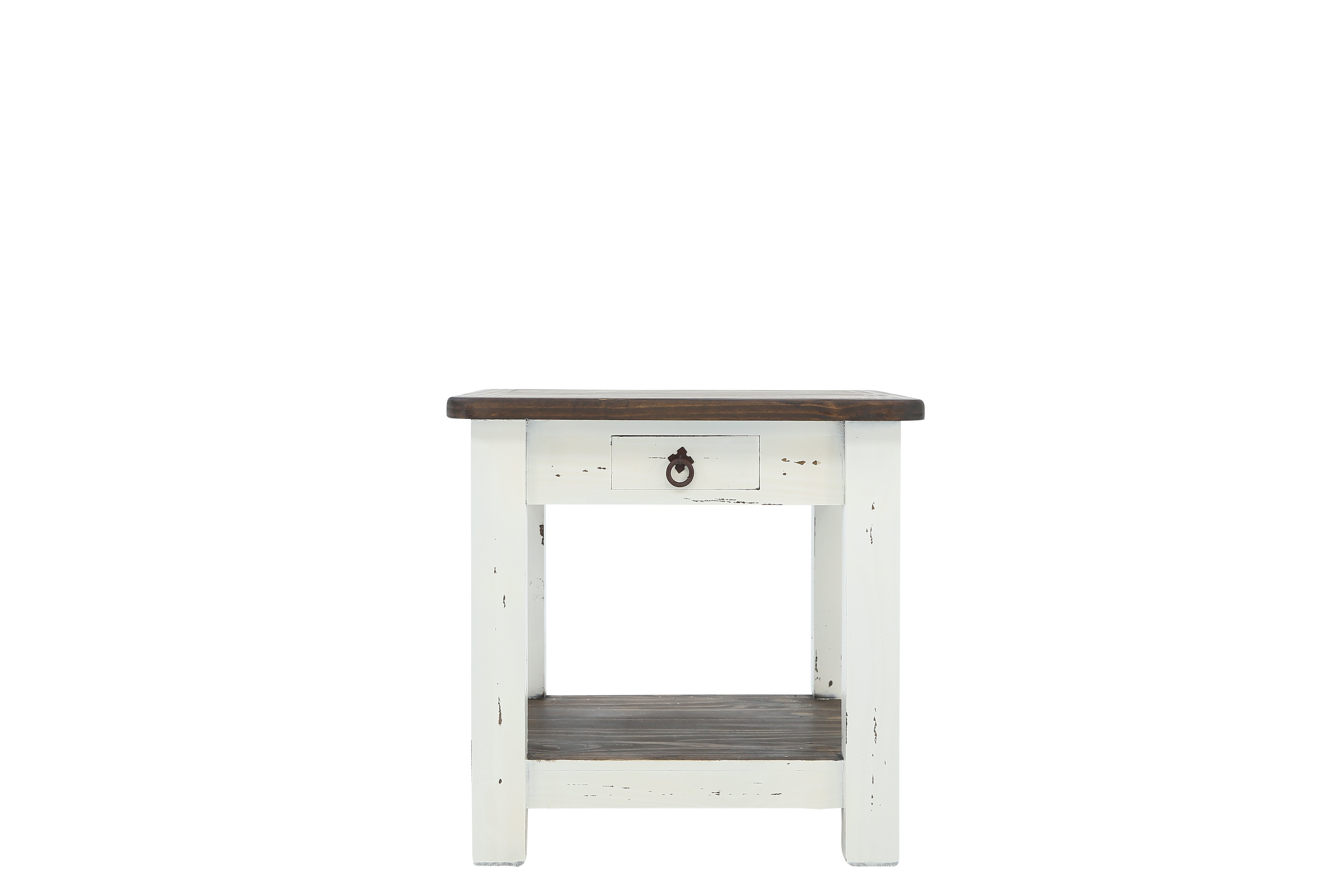 Lawman End Table - White