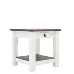 Lawman End Table - White - Additional View 1