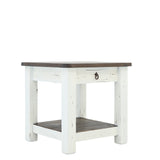 Lawman End Table - White - Additional View 1