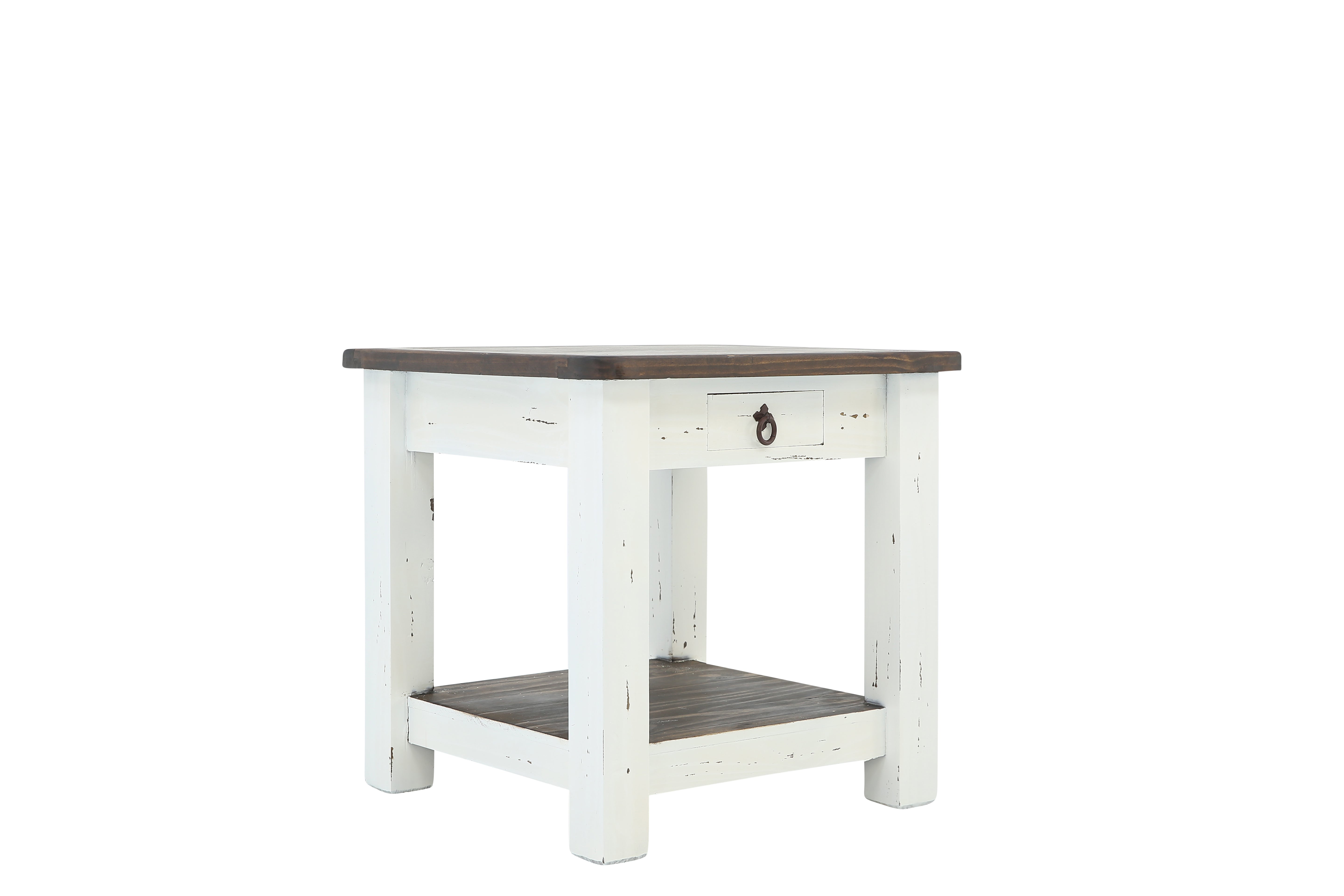 Lawman End Table - White - Additional View 1