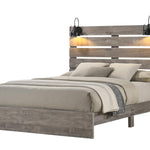 Arianna Full Bed With Lights - Grey