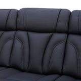 Jacek Leather Power Sofa With Drop Down Table And Immersive