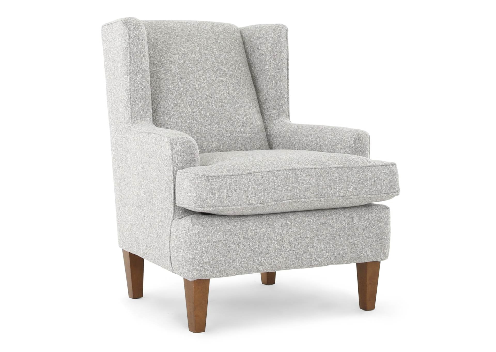 Sterling Modern Wingback Chair - Stone - Additional View 1