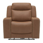 Adeline Leather Power Recliner - Butternut