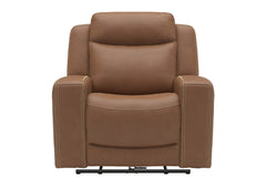 Adeline Leather Power Recliner - Butternut