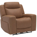 Adeline Leather Power Recliner - Butternut - Additional View 1