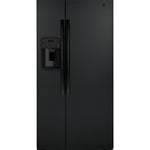 GE BLACK SIDE BY SIDE 23CU REFRIGERATOR - Refrigerators