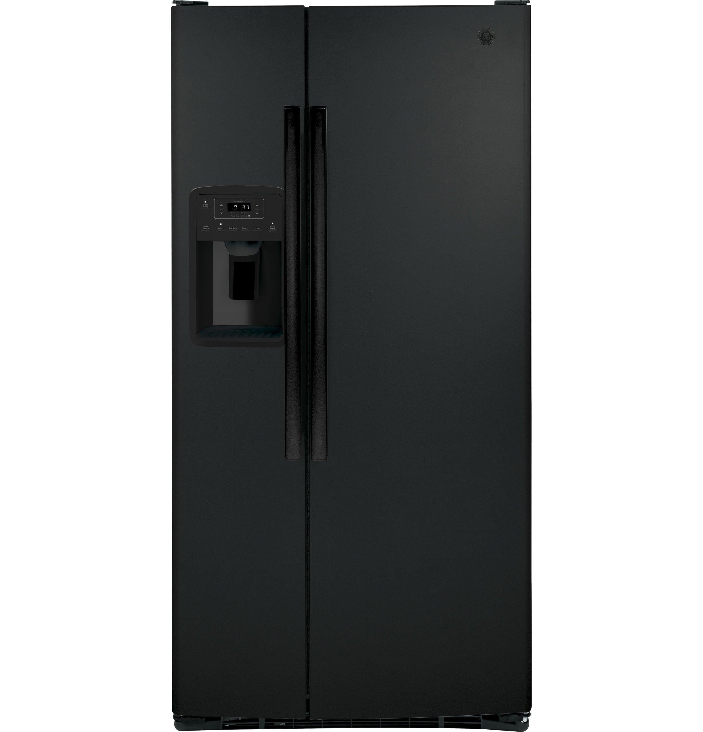 GE BLACK SIDE BY SIDE 23CU REFRIGERATOR - Refrigerators