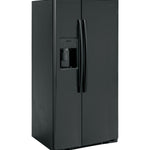 GE BLACK SIDE BY SIDE 23CU REFRIGERATOR - Refrigerators - Additional View 3
