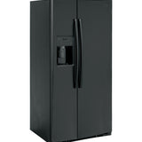 GE BLACK SIDE BY SIDE 23CU REFRIGERATOR - Refrigerators - Additional View 3