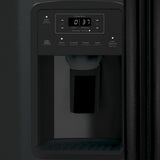 GE BLACK SIDE BY SIDE 23CU REFRIGERATOR - Refrigerators - Additional View 5