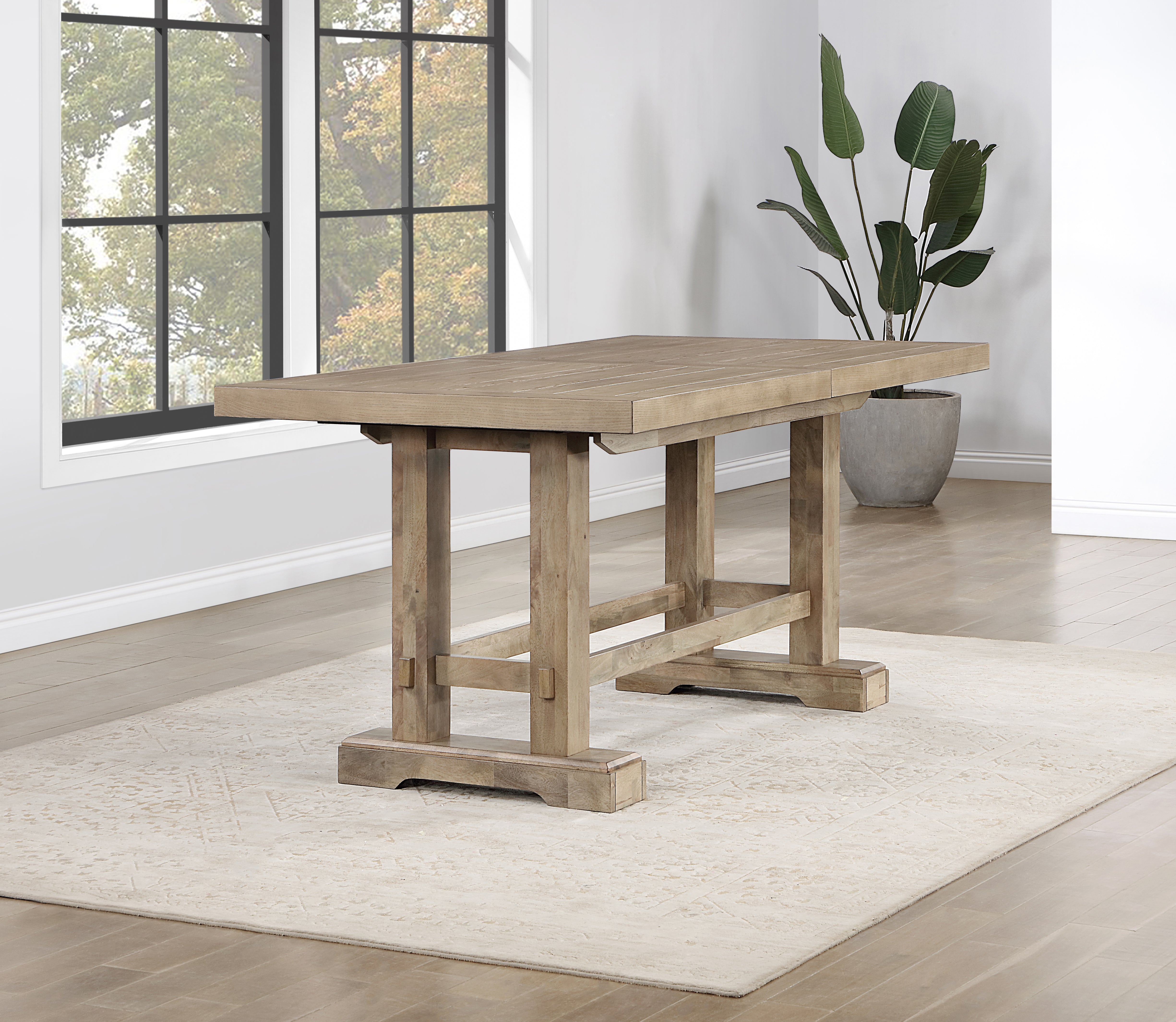 Steve Silver Furniture - NAPA SAND 108" COUNTER TABLE - Light Brown Wood - Tables - Additional View 4