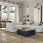 Bernards - ELURE LATTE WATERFALL COCKTAIL TABLE - Light Brown Wood - Tables - Additional View 1