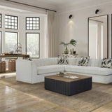 Bernards - ELURE LATTE WATERFALL COCKTAIL TABLE - Light Brown Wood - Tables - Additional View 1