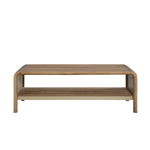 Bernards - ELURE LATTE WATERFALL COCKTAIL TABLE - Light Brown Wood - Tables - Additional View 2
