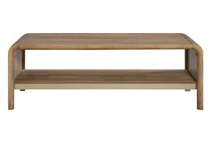Bernards - ELURE LATTE WATERFALL COCKTAIL TABLE - Light Brown Wood - Tables - Additional View 2