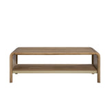 Bernards - ELURE LATTE WATERFALL COCKTAIL TABLE - Light Brown Wood - Tables - Additional View 2
