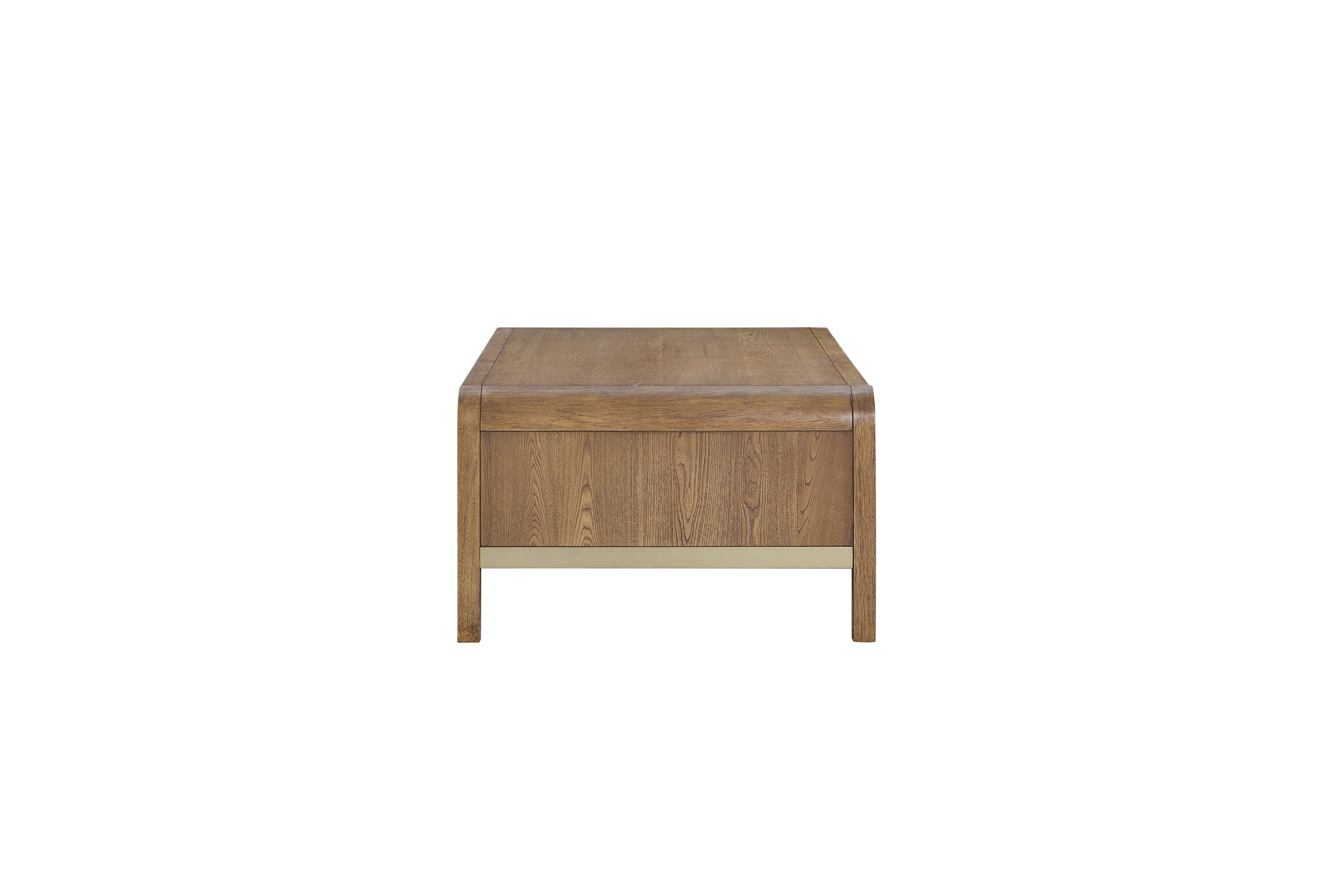 Bernards - ELURE LATTE WATERFALL COCKTAIL TABLE - Light Brown Wood - Tables - Additional View 4