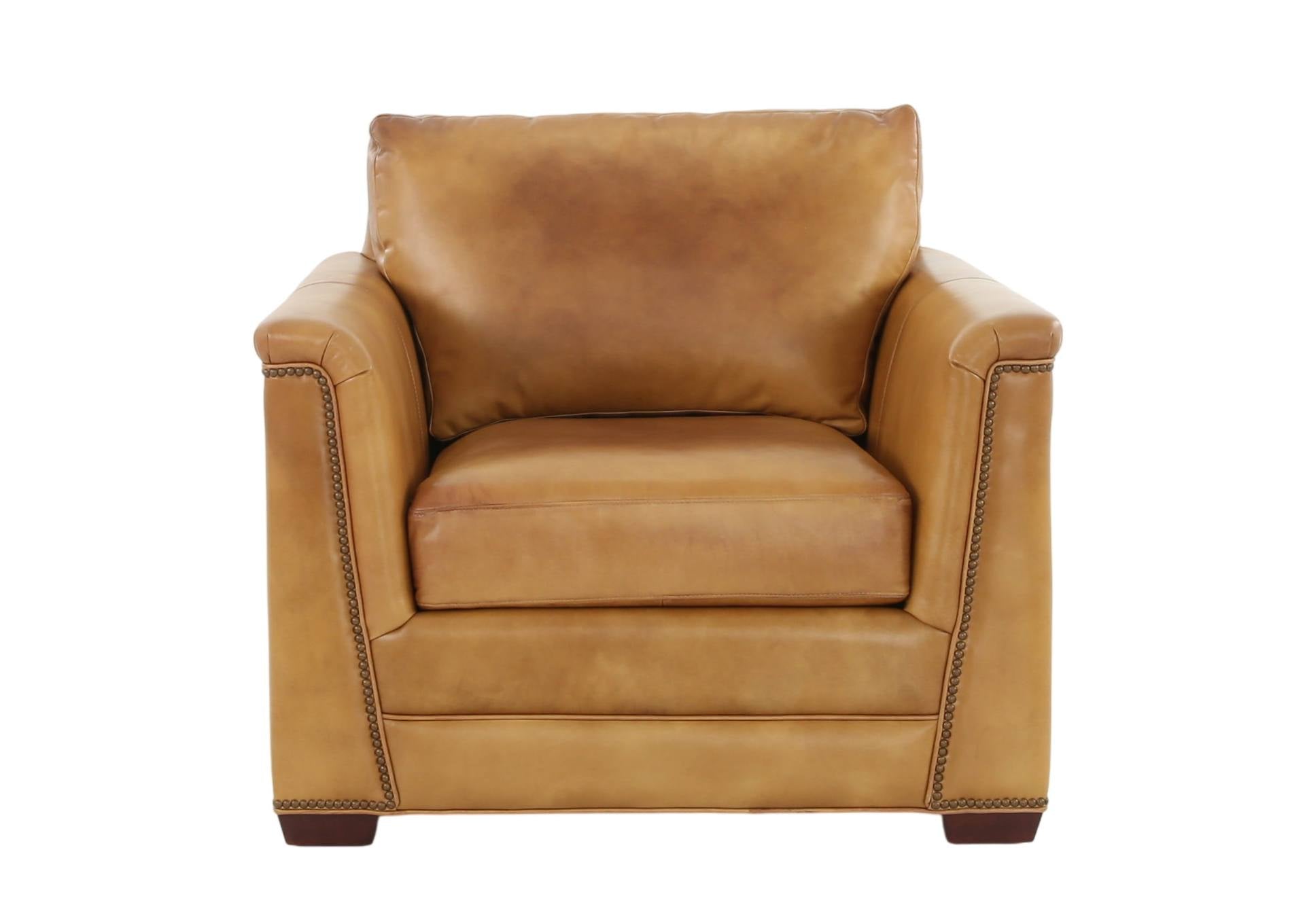 VENETIAN COGNAC LEATHER CHAIR