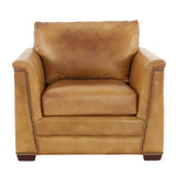 VENETIAN COGNAC LEATHER CHAIR