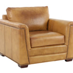 VENETIAN COGNAC LEATHER CHAIR - Additional View 1