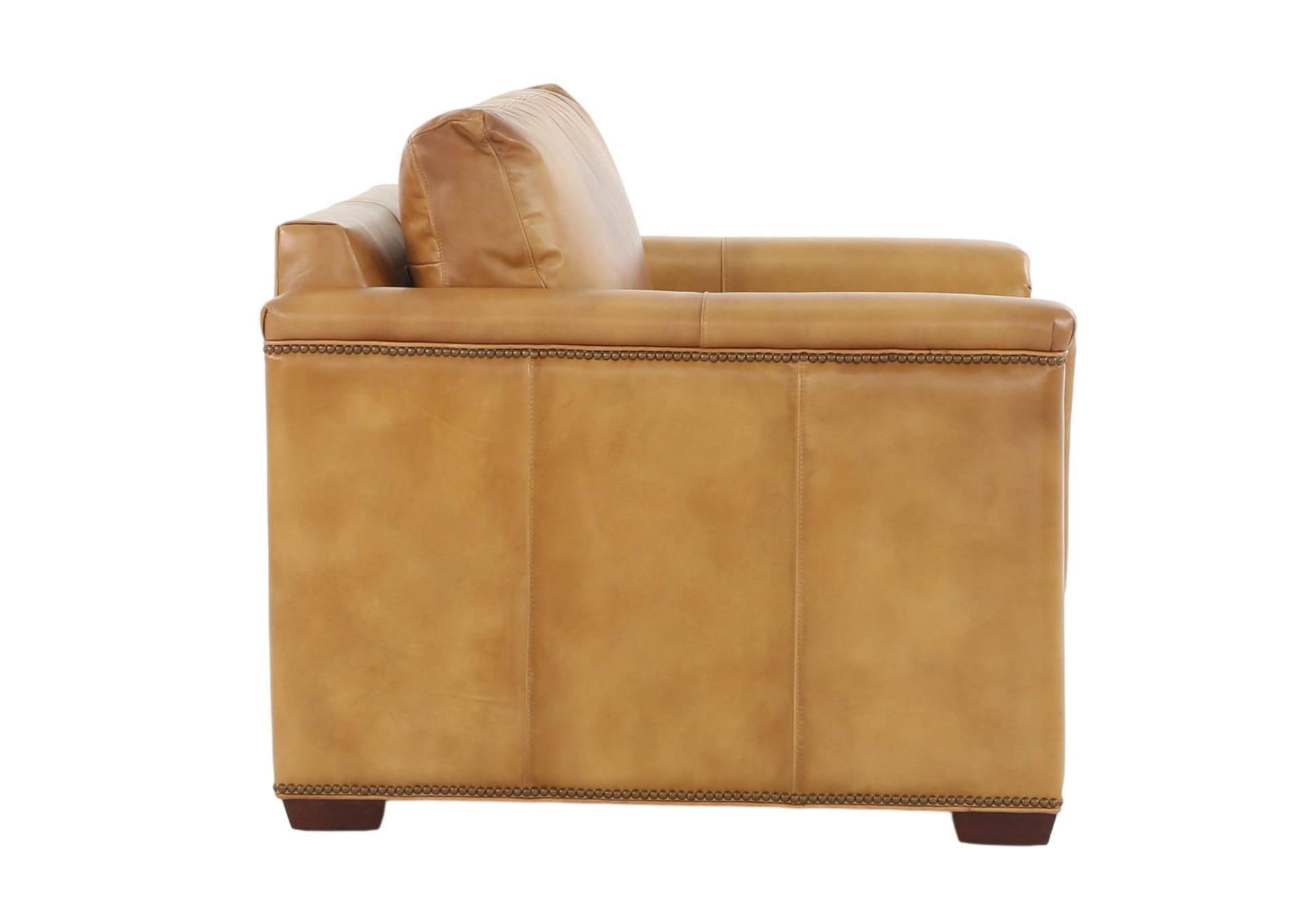VENETIAN COGNAC LEATHER CHAIR - Additional View 2