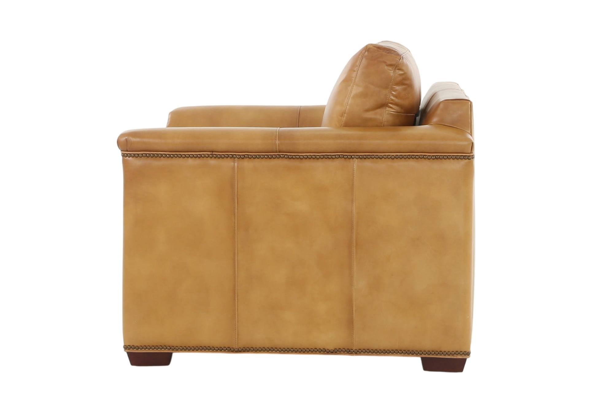 VENETIAN COGNAC LEATHER CHAIR - Additional View 4