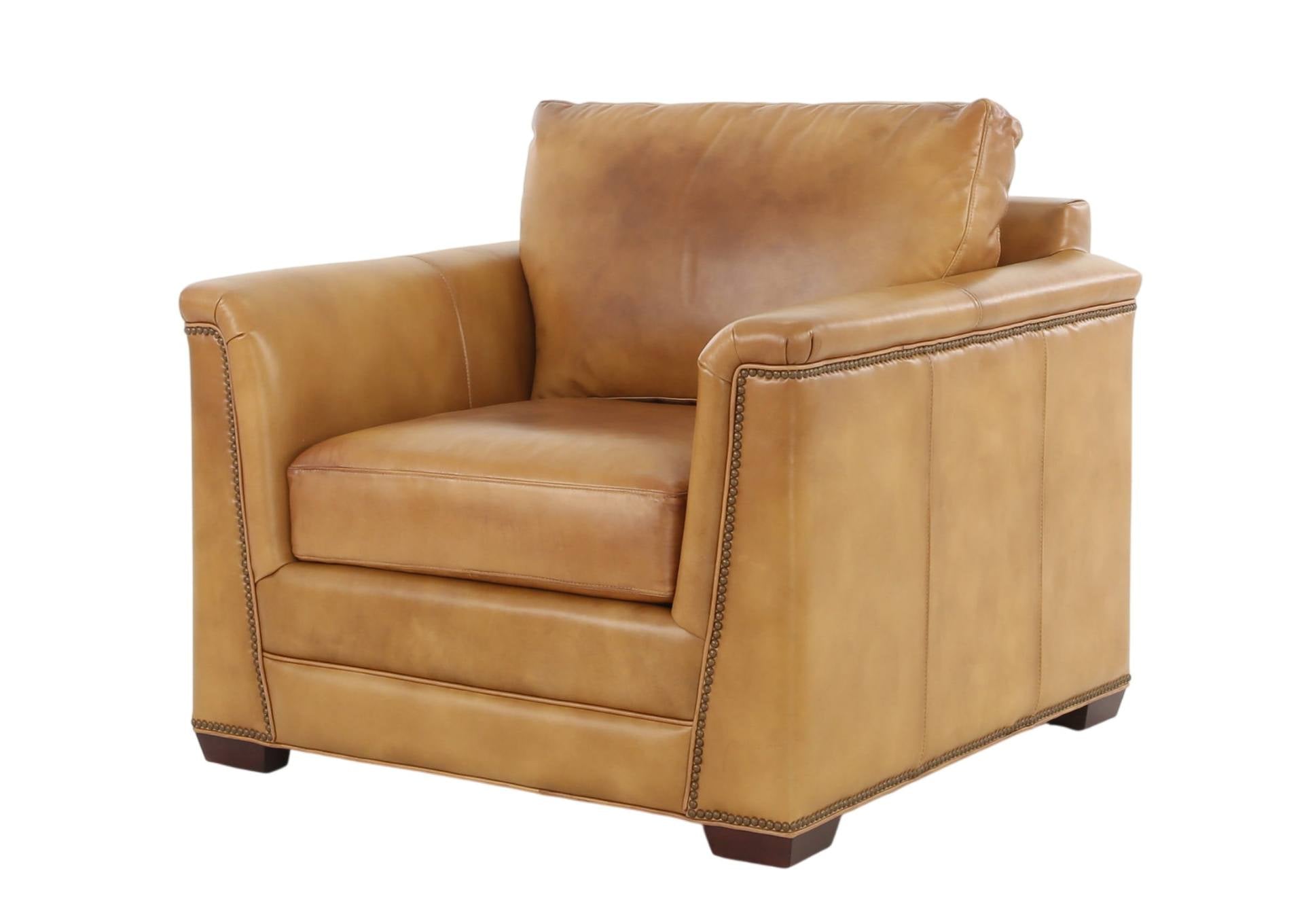 VENETIAN COGNAC LEATHER CHAIR - Additional View 5