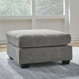 Ashley Furniture - Marrelton Oversized Ottoman - Gray - Dark Gray Fabric - Ottomans - Additional View 1