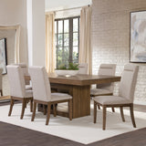 Steve Silver Furniture - GARLAND 7 PIECE DINING SET - Dark Brown Wood - Dining Room Sets