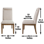 Steve Silver Furniture - GARLAND 7 PIECE DINING SET - Dark Brown Wood - Dining Room Sets - Additional View 2