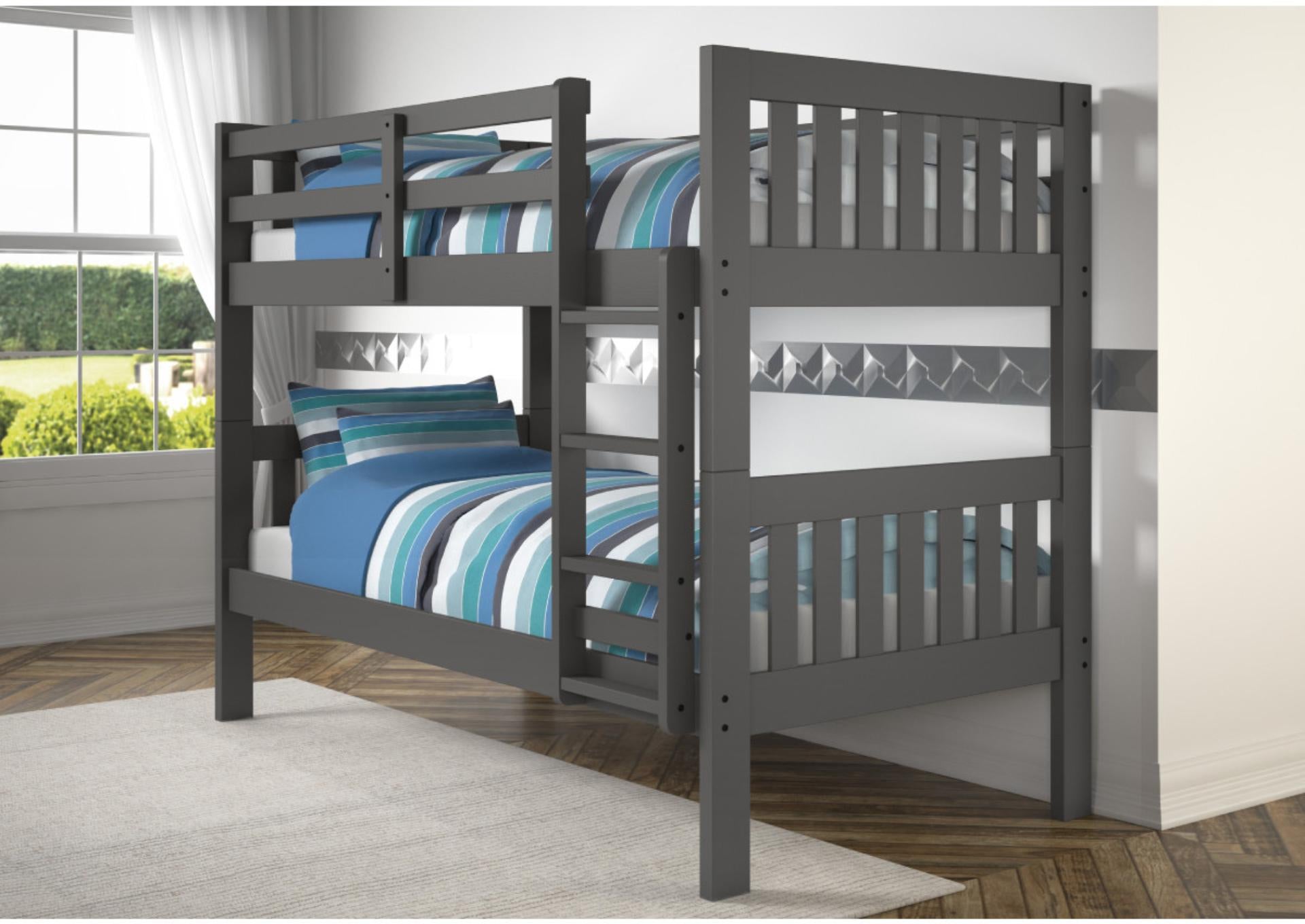 Expedition Dark Twin/Twin Bunkbed - Grey - Additional View 1